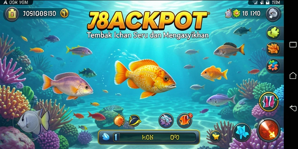 Gameplay 789JACKPOT yang menembak ikan dengan seru.