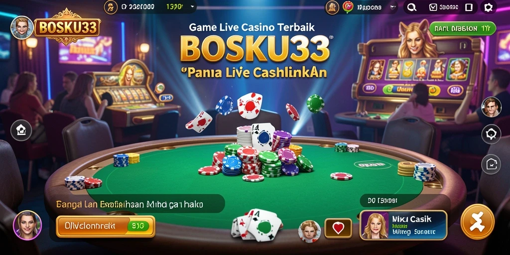 Screenshot gameplay Live Casino yang menegangkan dan interaktif di BOSKU33.