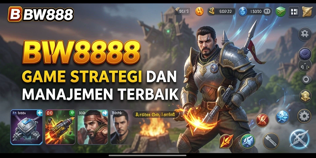Tangkapan layar yang menampilkan aksi strategis dalam BW888.