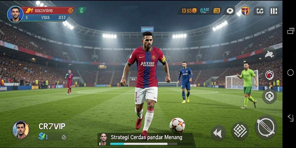 Tampilan gameplay CR7VIP yang menarik dan mendebarkan.