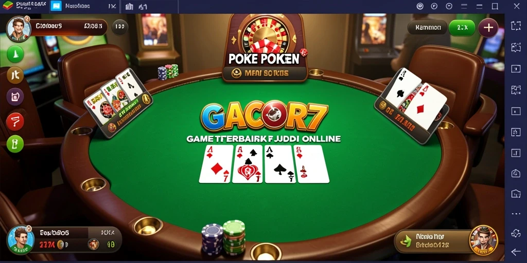 Gameplay seru di GACOR77 dengan suasana poker yang mendebarkan.