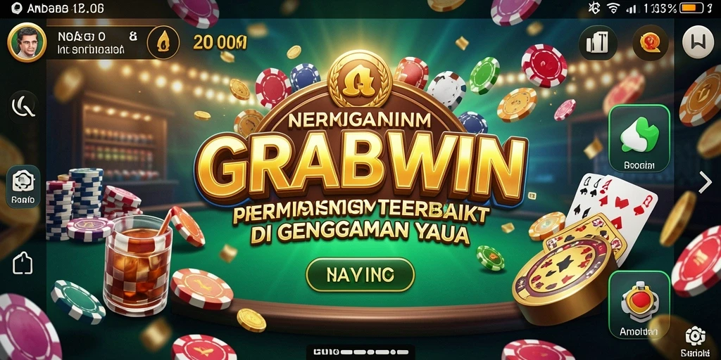 Tampilan seru gameplay Kasino di aplikasi GRABWIN.