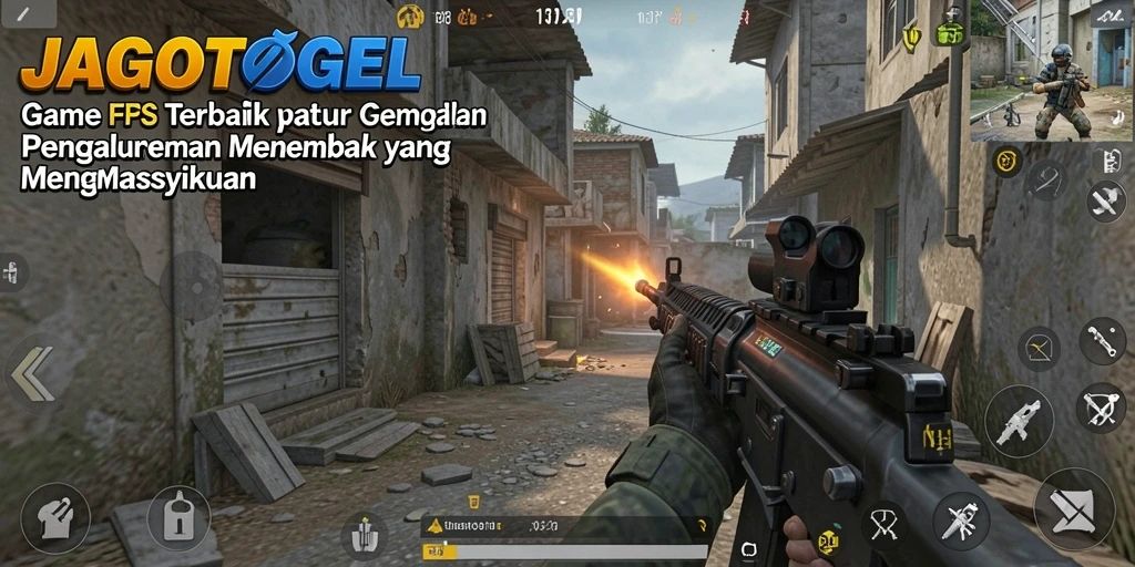 Gameplay menegangkan dalam aksi pertempuran FPS.