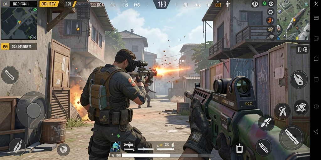 Tangkap momen seru dari gameplay ODDIGO dalam pertempuran FPS.