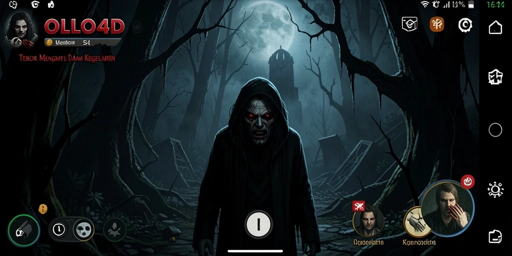 Screenshot OLLO4D menunjukkan atmosfer mencekam dan gameplay yang menegangkan.