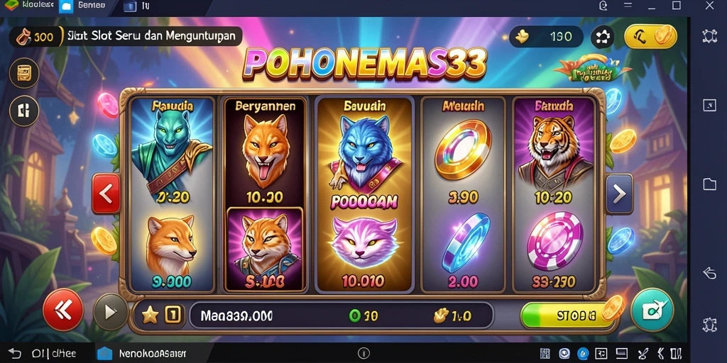Tampilan gameplay Slot menarik di POHONEMAS33.