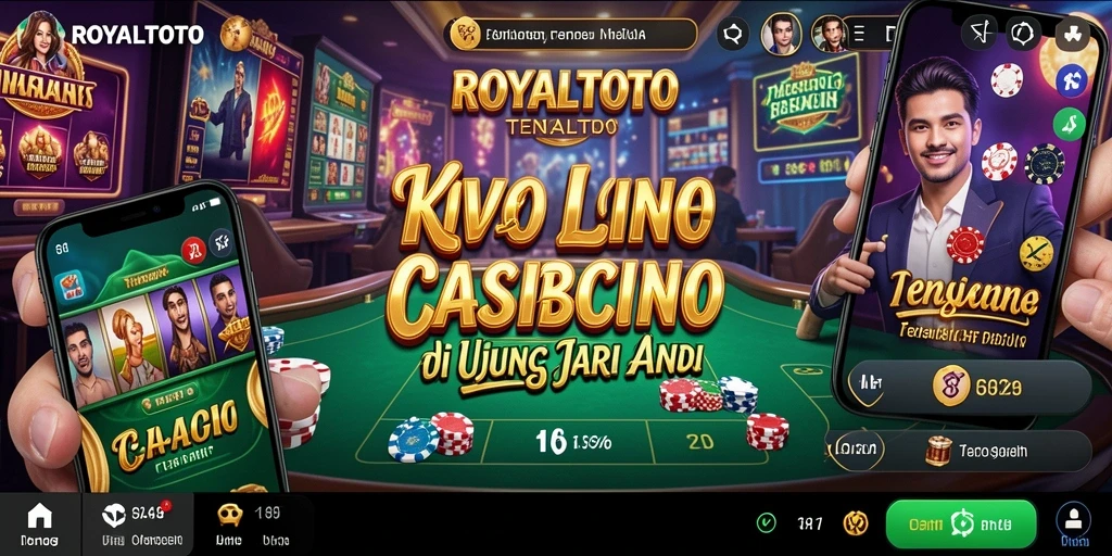 Screenshot gameplay ROYALTOTO dengan dealer dan pemain berinteraksi langsung.
