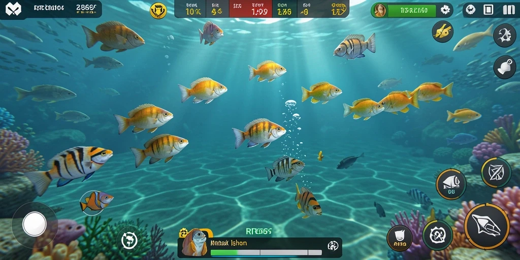 Tangkapan layar gameplay RR666 yang menarik dan seru dalam Tembak Ikan.