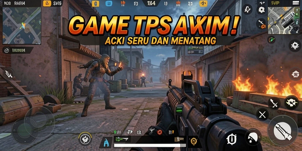 Tampilan gameplay menegangkan dari SVIP4 dengan aksi TPS yang seru.