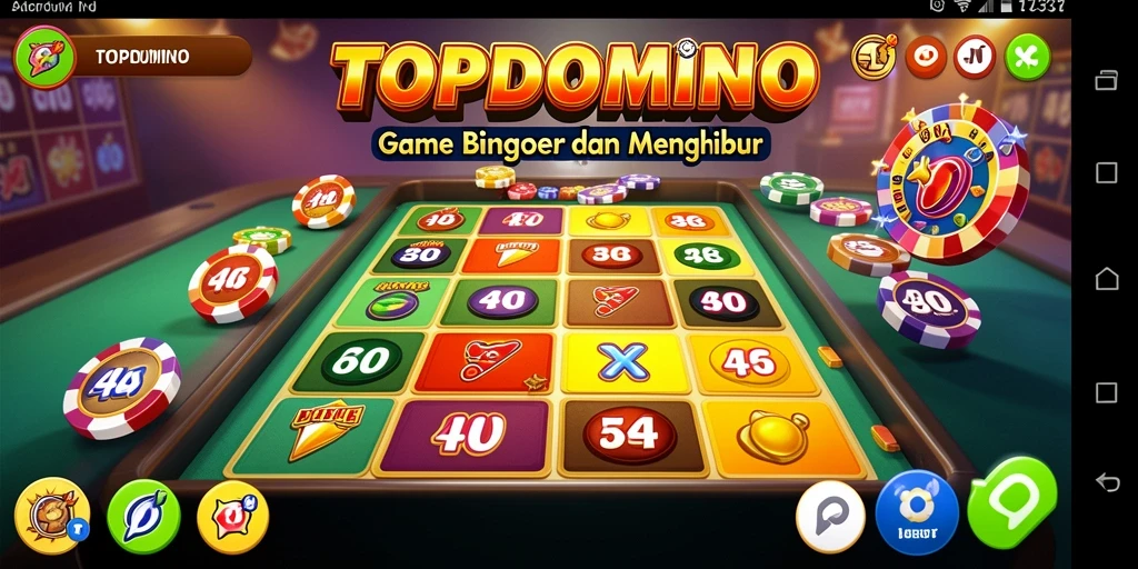 Tampilan gameplay seru dalam bermain Bingo di TOPDOMINO.