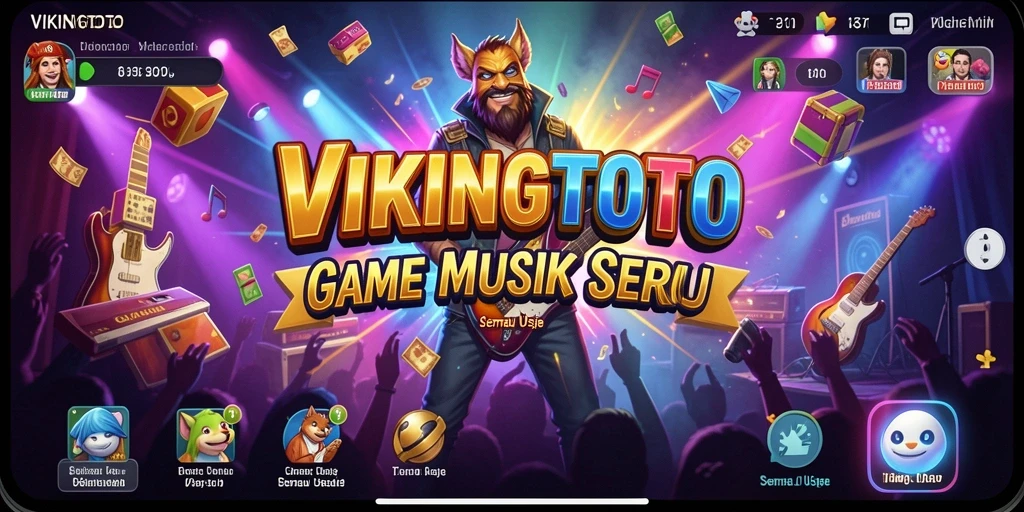 Tampilan menarik dari gameplay VIKINGTOTO dengan banyak pilihan lagu.